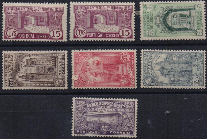 2722.jpg -     Lote:    2722      Lotes pelo Correio              Descrição:         1931 &mdash; 7.º Centenário da Morte de S. António. CE531/536. Série completa. Valor de catálogo &euro; 185,00.        **       Valor Base:     &euro; 18,00     Valor Venda:     &euro;      