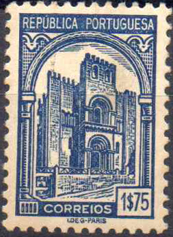 2735.jpg -     Lote:    2735      Lotes pelo Correio              Descrição:         1935 &mdash; Sé de Coimbra. CE575, 1$75 azul. Valor de catálogo &euro; 133,00.        **       Valor Base:     &euro; 14,00     Valor Venda:     &euro;      