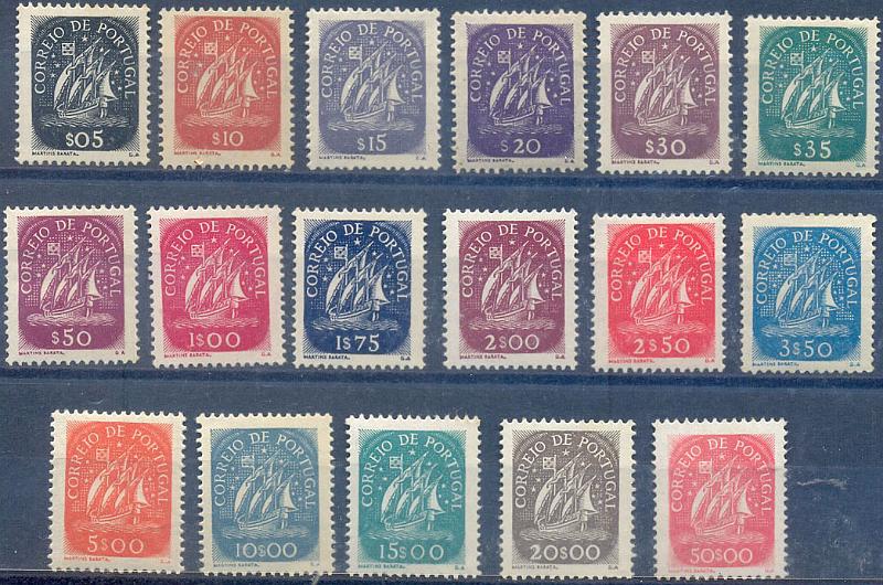 2750.jpg -     Lote:    2750      Lotes pelo Correio              Descrição:         1946 &mdash; Caravela. Série completa. CE617/633. Valor de catálogo &euro; 1,000,00.        ***/**       Valor Base:     &euro; 120,00     Valor Venda:     &euro;      