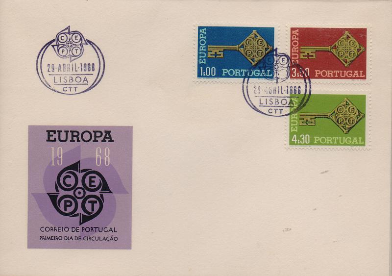 2821.jpg -     Lote:    2821      Lotes pelo Correio              Descrição:         1968 - Ano completo de FDC - 5 FDC. Valor de catálogo 50&euro;.        FDC       Valor Base:     &euro; 7,00     Valor Venda:     &euro;      