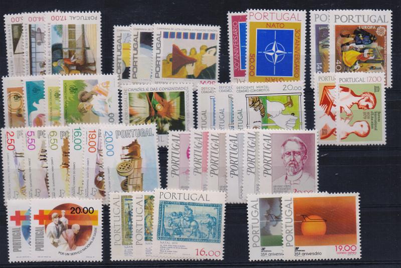 2852.jpg -     Lote:    2852      Lotes pelo Correio              Descrição:         1979 &mdash; Portugal. Ano completo - 37 selos. Valor de catálogo &euro; 57,00.        ***       Valor Base:     &euro; 6,00     Valor Venda:     &euro;      