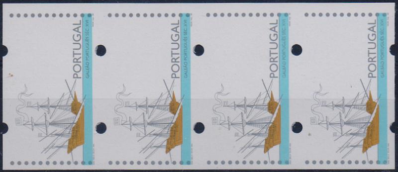2883.jpg -     Lote:    2883      Lotes pelo Correio              Descrição:         1995 &mdash; Galeão Português &mdash; Séc. XVI. CE ETQ9. Tira com 4 etiquetas sem impressão.        ETQ       Valor Base:     &euro; 15,00     Valor Venda:     &euro;      
