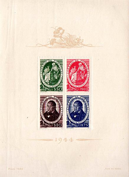 2924.jpg -     Lote:    2924      Lotes pelo Correio              Descrição:         1944 &mdash; 2.º Centenário de Avelar Brotero. CE BLC6. Valor de catálogo &euro; 114,00.        BLC***       Valor Base:     &euro; 12,00     Valor Venda:     &euro;      