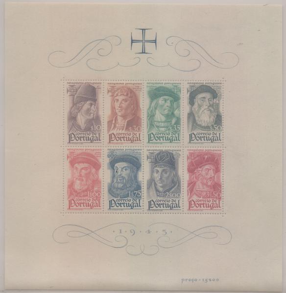 2925.jpg -     Lote:    2925      Lotes pelo Correio              Descrição:         1945 &mdash; Navegadores Portugueses. CE BLC7. Valor de catálogo &euro; 97,30.        BLC***       Valor Base:     &euro; 10,00     Valor Venda:     &euro;      
