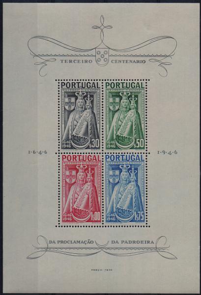 2928.jpg -     Lote:    2928      Lotes pelo Correio              Descrição:         1946 &mdash; 3.º Centenário da Padroeira. CE BLC12. Valor de catálogo &euro; 75,00.        BLC**       Valor Base:     &euro; 8,00     Valor Venda:     &euro;      