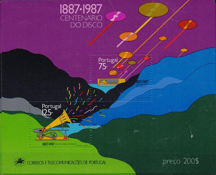 2936.jpg -     Lote:    2936      Lotes pelo Correio              Descrição:         1987 &mdash; Centenário do Disco. CE BLC91. Lote com dez blocos. Valor de catálogo &euro; 380,00.        BLC***       Valor Base:     &euro; 25,00     Valor Venda:     &euro;      