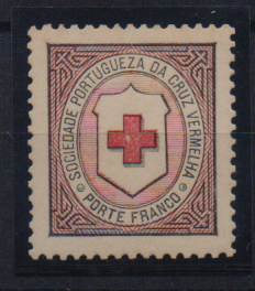 2971.jpg -     Lote:    2971      Lotes pelo Correio              Descrição:         1890 &mdash; Porte Franco. Cruz Vermelha Portuguesa. CE CVP1, em papel pontinhado, denteado 12 &frac12;, novo, bem centrado. Valor de catálogo &euro; 117,00.        **       Valor Base:     &euro; 15,00     Valor Venda:     &euro;      