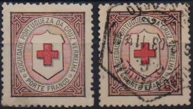 2973.jpg -     Lote:    2973      Lotes pelo Correio              Descrição:         1916 &mdash; Porte Franco. Cruz Vermelha Portuguesa. Cruz da Convenção de Genebra. CE CVP1, papel pontinhado espesso, denteado 12 &frac12;. Lote com selo novo e selo usado. Valor de catálogo &euro; 129,00.        **/O       Valor Base:     &euro; 20,00     Valor Venda:     &euro;      