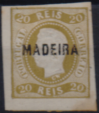 3000.jpg -     Lote:    3000      Lotes pelo Correio              Descrição:         1868 &mdash; D. Luís I. Fita curva, não denteados. CE1, 20 reis bistre, com muito boas margens. Selo com mancha. Valor de catálogo &euro; 350,00.        **       Valor Base:     &euro; 20,00     Valor Venda:     &euro;      