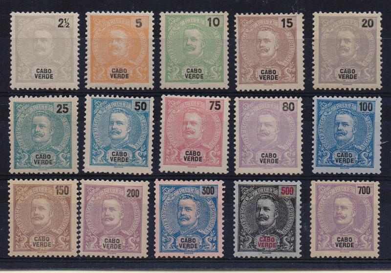 3050.jpg -     Lote:    3050      Lotes pelo Correio              Descrição:         1898/1901 &mdash; D. Carlos I Mouchon. CE37/51. Série completa. Valor de catálogo &euro; 170,00. Lote a ver        **/*       Valor Base:     &euro; 15,00     Valor Venda:     &euro;      