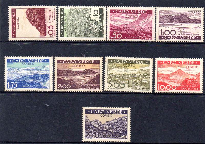 3059.jpg -     Lote:    3059      Lotes pelo Correio              Descrição:         1948 &mdash; Vistas de Cabo Verde. CE24&frac12;49. Série completa. Valor de catálogo &euro; 290,00.        RG***       Valor Base:     &euro; 25,00     Valor Venda:     &euro;      