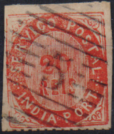 3081.jpg -     Lote:    3081      Lotes pelo Correio              Descrição:         1871 &mdash; Nativos. Tipo II. CE9, 20 reis vermelho, em papel espesso. Selo cortado á tesoura. Valor de catálogo &euro; 175,00.        O       Valor Base:     &euro; 15,00     Valor Venda:     &euro;      
