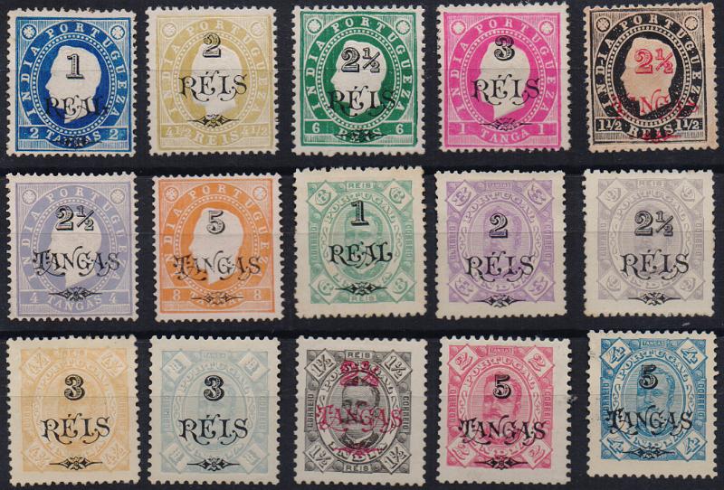 3088.jpg -     Lote:    3088      Lotes pelo Correio              Descrição:         1902/03 &mdash; D. Luís I + D. Carlos I, com sobretaxa. CE167/181. Série completa. Alguns selos com defeitos. Lote a ver.        **/*       Valor Base:     &euro; 10,00     Valor Venda:     &euro;      