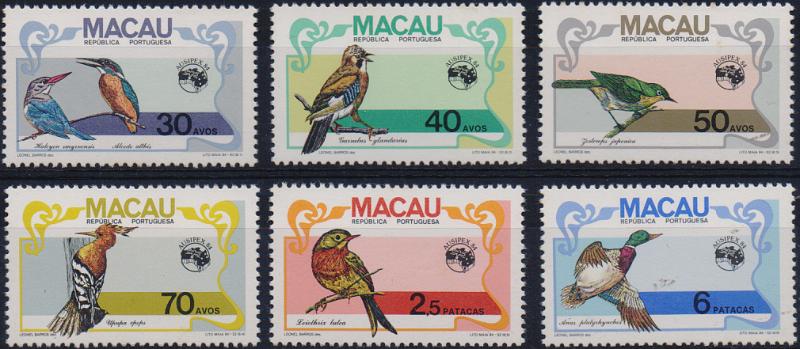 3114.jpg -     Lote:    3114      Lotes pelo Correio              Descrição:         1984 &mdash; Aves Regionais. CE496/501. Série completa. Valor de catálogo &euro; 20,00.        ***       Valor Base:     &euro; 5,00     Valor Venda:     &euro;      