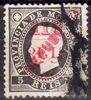 3160.jpg -     Lote:    3160      Lotes pelo Correio              Descrição:         1915/20 &mdash; D. Luís I, com sobrecarga REPUBLICA tipografada localmente. CE169, 115 s/ 5 reis preto, papel porcelana, denteado 12 &frac12;. Valor de catálogo &euro; 70,00.        O       Valor Base:     &euro; 15,00     Valor Venda:     &euro;      