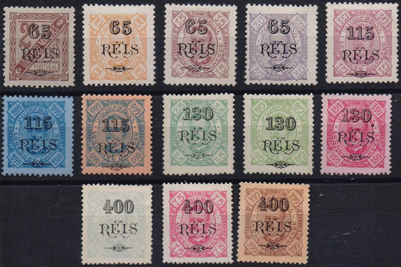 3186.jpg -     Lote:    3186      Lotes pelo Correio              Descrição:         1903 &mdash; D. Carlos I, com sobretaxa. CE52/64. Série completa. Valor de catálogo &euro; 92,80.        **/*       Valor Base:     &euro; 20,00     Valor Venda:     &euro;      