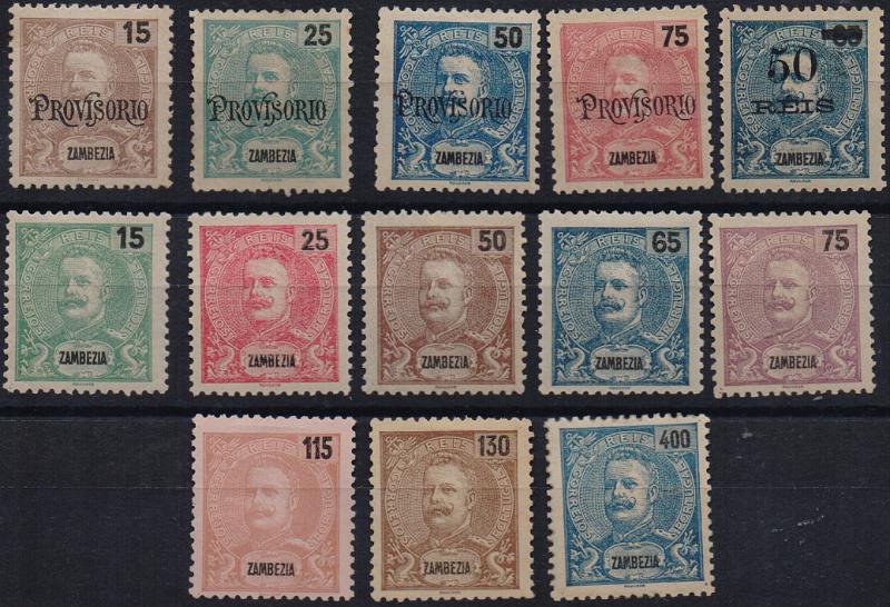 3206.jpg -     Lote:    3206      Lotes pelo Correio              Descrição:         1902/03 &mdash; D. Carlos I com sobrecarga PROVISORIO + D. Carlos I. Novas cores e valores. CE42/45 + CE46/53 + CE54. Séries completas. Valor de catálogo &euro; 125,00. Lote a ver.        **/*       Valor Base:     &euro; 20,00     Valor Venda:     &euro;      