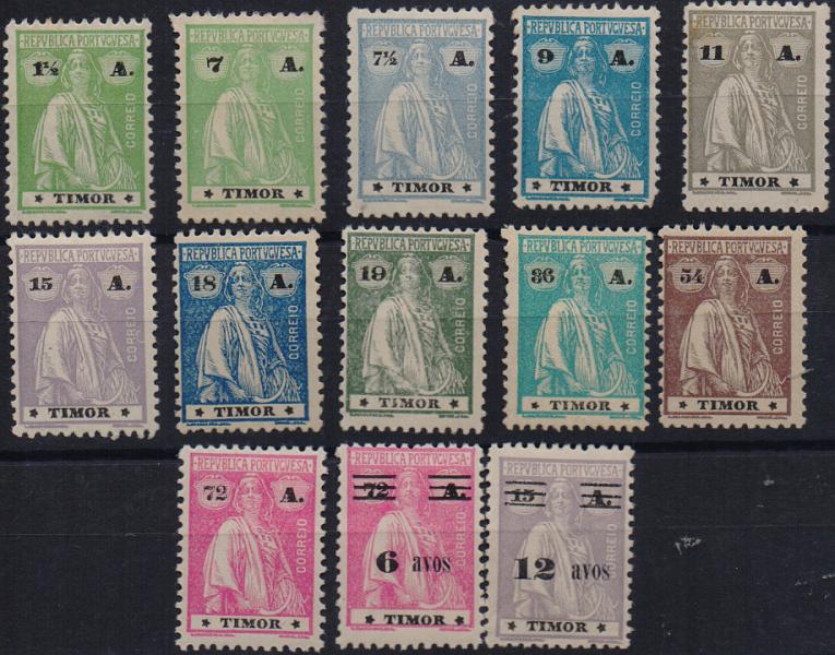 3229.jpg -     Lote:    3229      Lotes pelo Correio              Descrição:         1923/31 &mdash; Ceres + Ceres, com sobretaxa. CE192/202 (falta 5P) + CE204/205. Valor de catálogo &euro; 114,20.        **       Valor Base:     &euro; 22,00     Valor Venda:     &euro;      