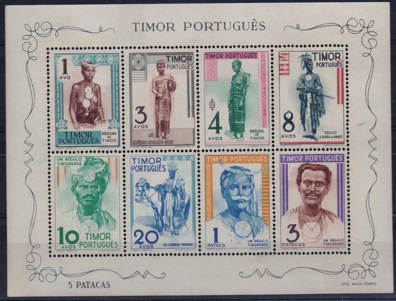 3235.jpg -     Lote:    3235      Lotes pelo Correio              Descrição:         1948 &mdash; Tipo Indígenas. CE BLC1. Bloco regomado.        BLC***       Valor Base:     &euro; 25,00     Valor Venda:     &euro;      