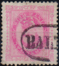 3275.jpg -     Lote:    3275      Lotes pelo Correio              Descrição:         Carimbos nominativos. 1884/87 &mdash; D. Luís I. DE frente. Novos valores. CE62, 20 reis carmim rosa. Obliterado com carimbo batido a preto "BALTAR".        O       Valor Base:     &euro; 10,00     Valor Venda:     &euro;      