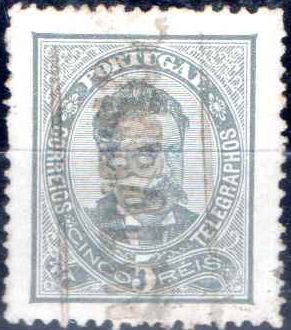 3276.jpg -     Lote:    3276      Lotes pelo Correio              Descrição:         Carimbos nominativos. 1882/83 &mdash; D. Luís. De frente. CE56, 5 reis cinzento obliterado com carimbo batido a preto "POMBALINHO".        O       Valor Base:     &euro; 12,00     Valor Venda:     &euro;      