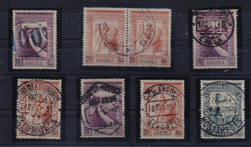 3374.jpg -     Lote:    3374      Lotes pelo Correio              Descrição:         Marcofilia diversa. Lote com seis selos isolados e um par, tipo Império Colonial Português, obliterados com diversas marcas. Lote a ver.        O       Valor Base:     &euro; 10,00     Valor Venda:     &euro;      