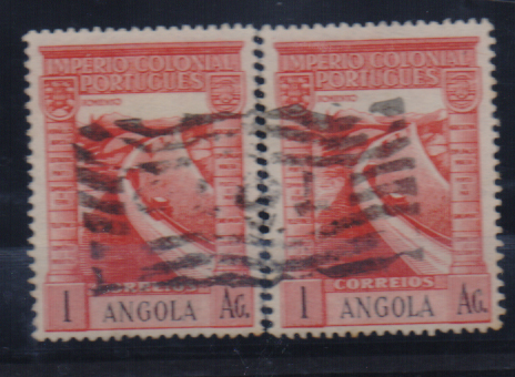3381.jpg -     Lote:    3381      Lotes pelo Correio              Descrição:         Marcofilia diversa. 1938 &mdash; Império Colonial Português. Dois selos de 1Ag com carimbo mudo alfa-numérico, batido a preto.        O       Valor Base:     &euro; 10,00     Valor Venda:     &euro;      