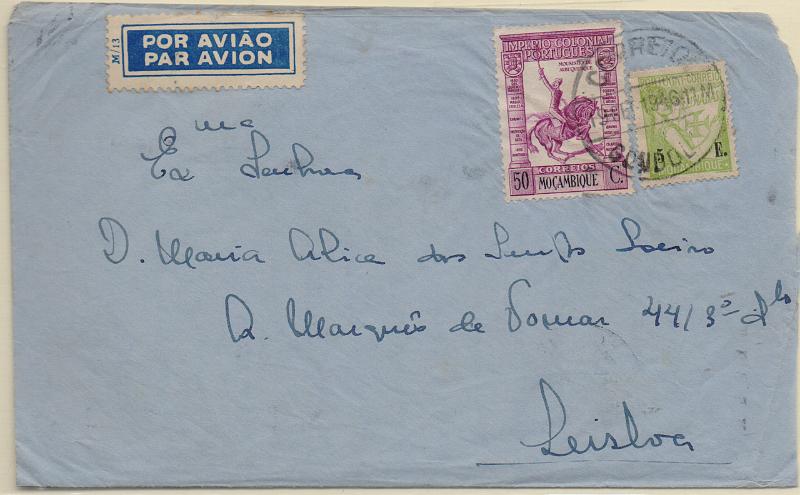 3399.jpg -     Lote:    3399      Lotes pelo Correio              Descrição:         Carimbos circulares datados. Sobrescrito circulado de Gôndola (19.09.46) para Lisboa com selos CE286 e 297. Carimbo batido a preto "CORREIO / GONDOLA".        Carta       Valor Base:     &euro; 12,00     Valor Venda:     &euro;      
