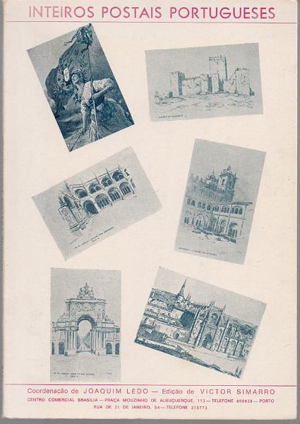 3452.jpg -     Lote:    3452      Lotes pelo Correio              Descrição:         Inteiros Postais de Portugal de Joaquim Ledo. Edição Victor Simarro. Porto. 1978.        Livro       Valor Base:     &euro; 10,00     Valor Venda:     &euro;      