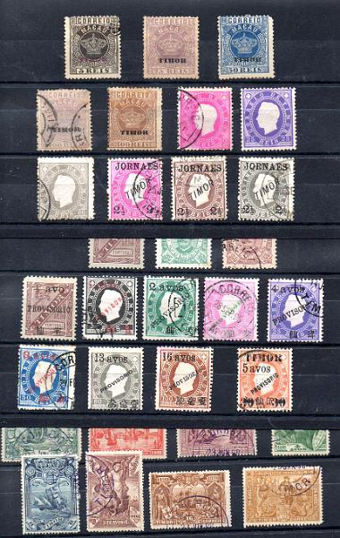 3670.jpg -     Lote:    3670      Lotes pelo Correio              Descrição:         Timor &mdash; Lote com 121 selos, desde tipo Coroa até Ceres, novos e usados, muitos com pequenos defeitos. Lote a ver.        Lote       Valor Base:     &euro; 25,00     Valor Venda:     &euro;      