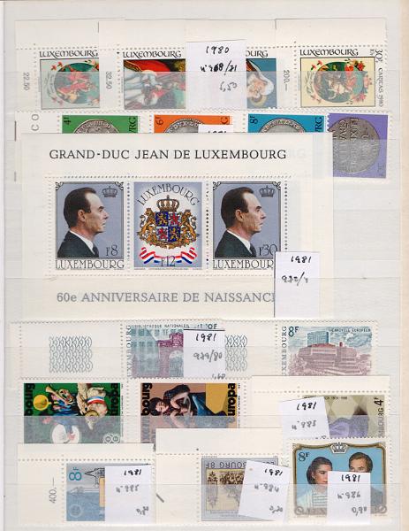 3689.jpg -     Lote:    3689      Lotes pelo Correio              Descrição:         Luxemburgo &mdash; Classificador com selos novos e blocos do Luxemburgo. Lote a ver.        Lote       Valor Base:     &euro; 15,00     Valor Venda:     &euro;      