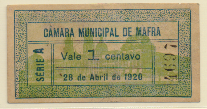 3740.jpg -     Lote:    3740      Lotes pelo Correio              Descrição:         Mafra &mdash; Câmara Municipal, 1C, MA1310, Rara e MBC+.        CDL       Valor Base:     &euro; 8,00     Valor Venda:     &euro;      