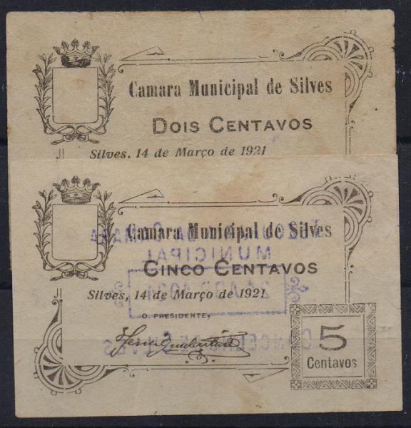 3780.jpg -     Lote:    3780      Lotes pelo Correio              Descrição:         Silves &mdash; Câmara Municipal, 2C e 5C, MA2129 e MA2131, Escassas, BC+ e MBC.        CDL       Valor Base:     &euro; 7,00     Valor Venda:     &euro;      