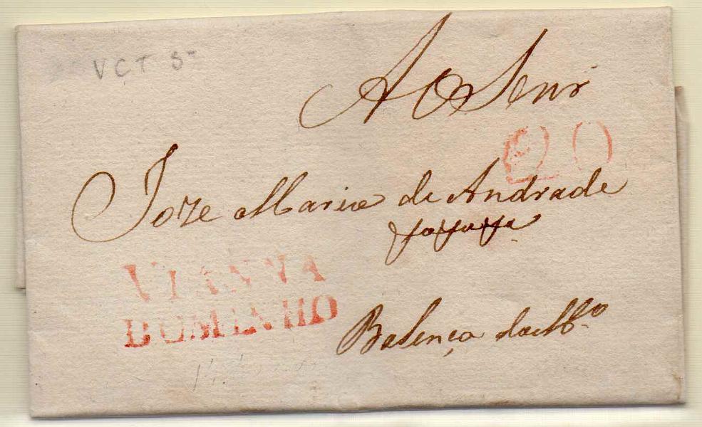 0162.jpg -     Lote:    162            Portugal        Descrição:         Vianna do Minho &mdash; A vermelho, GM VCT5 em carta datada de Viana (19.07.29) para Valença do Minho, com o porte de 20 reis batido a vermelho.        Carta       Valor Base:     &euro; 35,00     Valor Venda:     Retirado     