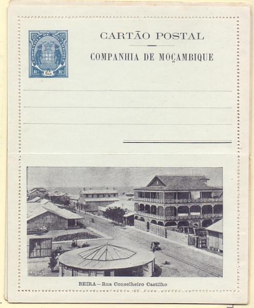 0324.jpg -     Lote:    324            Companhia de Moçambique       Descrição:         1904 &mdash; Selo tipo Elefantes. Bilhetes-cartas. OM3, 65 reis. Lote de 4 inteiros novos. Série completa com as 4 gravuras emitidas "A, B. C e D". Bem conservados.        IN       Valor Base:     &euro; 15,00     Valor Venda:     Retirado     