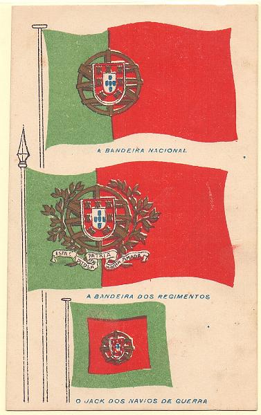 0360.jpg -     Lote:    360                   Descrição:         República. Bandeira Nacional; A Bandeira dos regimentos; A Bandeira dos Navios de Guerra. Novo.        PI       Valor Base:     &euro; 8,00     Valor Venda:     &euro; 24,00     