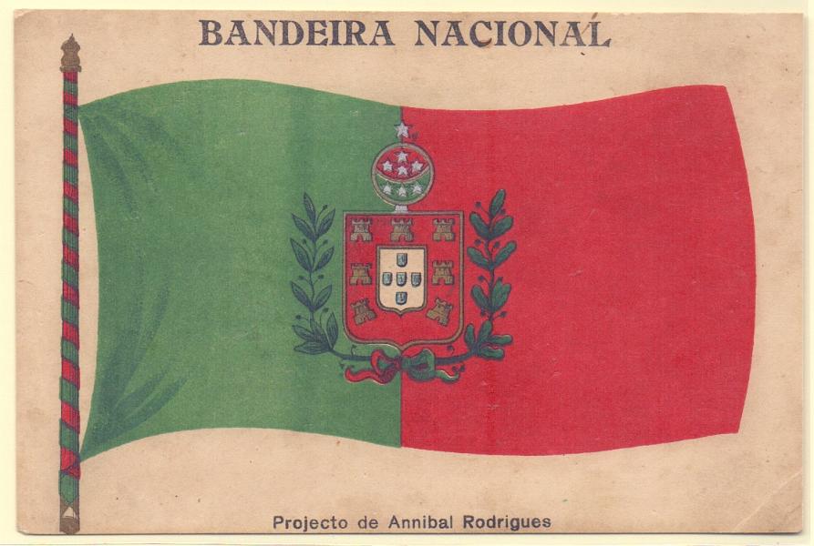 0361.jpg -     Lote:    361                   Descrição:         República. Bandeira Nacional. Projecto de Annibal Rodrigues. Novo.        PI       Valor Base:     &euro; 10,00     Valor Venda:     &euro; 18,00     