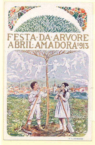0364.jpg -     Lote:    364                   Descrição:         Temática &mdash; Publicidade &mdash; Amadora, "Festa da Árvore &mdash; Abril 1913". Novo.        PI       Valor Base:     &euro; 20,00     Valor Venda:     Retirado     