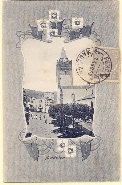 0379.jpg -     Lote:    379                   Descrição:         Madeira. Vista da cidade. Tipo Grouss. Novo, mas com selo e obliteração de favor.        PI       Valor Base:     &euro; 8,00     Valor Venda:     &euro; 8,00     