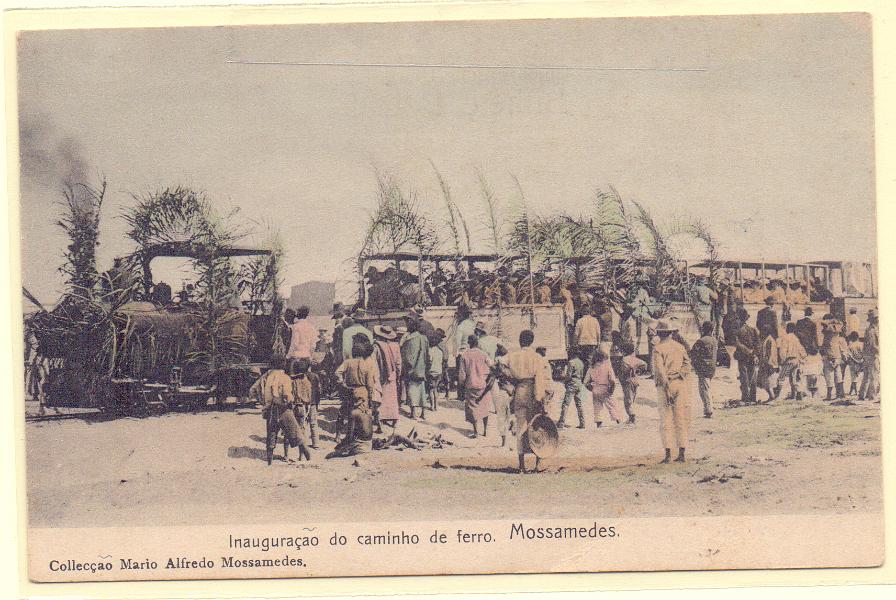0383.jpg -     Lote:    383                   Descrição:         Angola. Mossamedes. Inauguração do caminho de ferro.  Novo.        PI       Valor Base:     &euro; 8,00     Valor Venda:     Retirado     