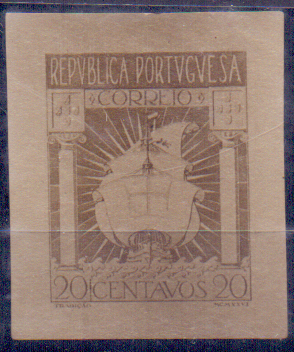 0538.jpg -     Lote:    538            Portugal       Descrição:         1911 &mdash; Ceres. Concurso Oficial para o Primeiro Selo da República. Prova fotográfica de ensaio para selo de 20c. Desenho não aprovado.        PRV       Valor Base:     &euro; 15,00     Valor Venda:     &euro; 44,00     