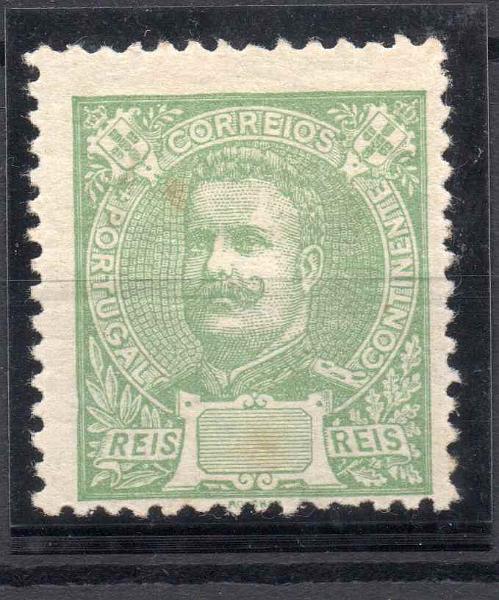 0662.jpg -     Lote:    662            Portugal       Descrição:         1895 &mdash; D. Carlos I Mouchon. CE128, 10 reis. Selo sem impressão da taxa.        **       Valor Base:     &euro; 5,00     Valor Venda:     &euro; 14,00     