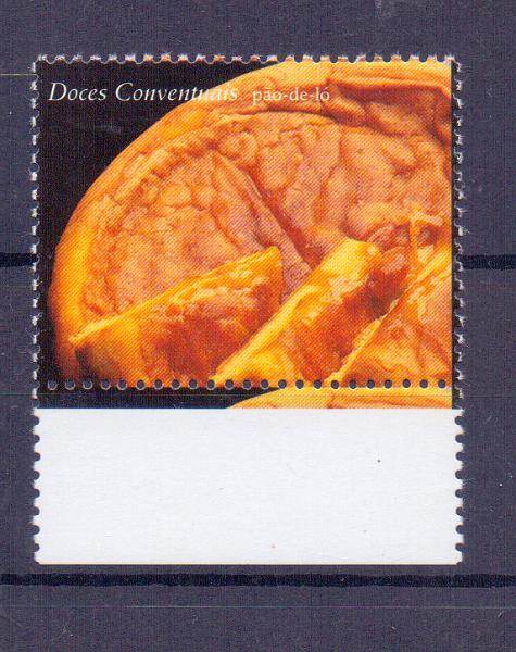 0681.jpg -     Lote:    681            Portugal       Descrição:         2000 &mdash; Doces conventuais (2.º grupo). CE2698, 140$ / &euro; 0,70. Selo sem impressão da taxa. MR.        ***       Valor Base:     &euro; 60,00     Valor Venda:     &euro; 260,00     