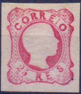 0817.jpg -     Lote:    817            Portugal       Descrição:         1856/58 &mdash; D. Pedro V. cabelos anelados. CE13, 25 reis, cunho IV, com margens muito boas. Valor de catálogo &euro; 527,00.        O       Valor Base:     &euro; 40,00     Valor Venda:     &euro; 40,00     
