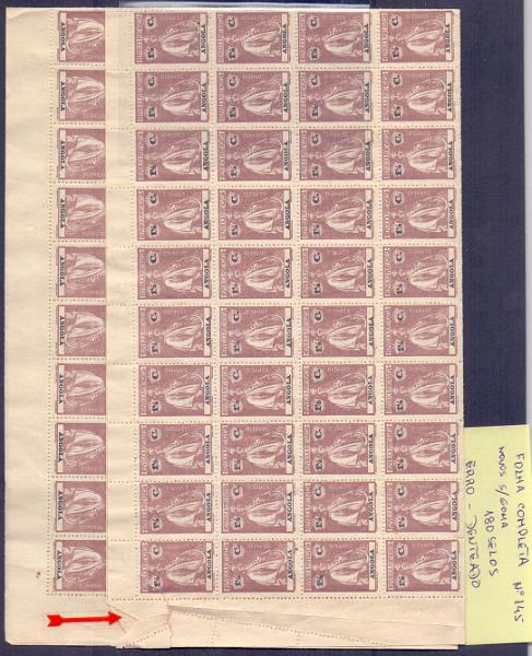 1088.jpg -     Lote:    1088            Angola       Descrição:         1914 &mdash; Ceres. CE145, 1 &frac12; c castanho. Folha completa com 180 selos. Valor de catálogo &euro; 180,00.        ***       Valor Base:     &euro; 20,00     Valor Venda:     &euro; 20,00     