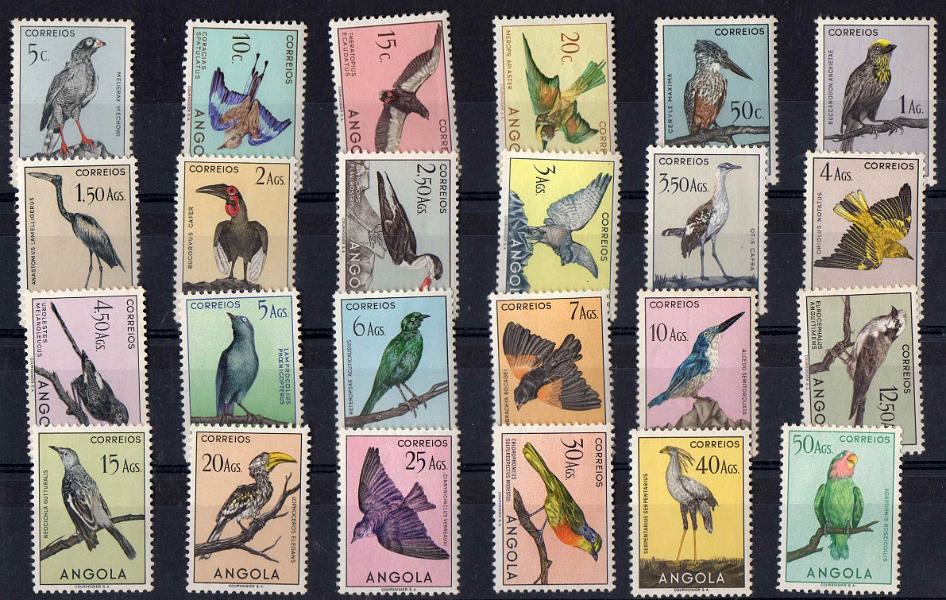 1104.jpg -     Lote:    1104            Angola       Descrição:         1951 &mdash; Aves de Angola. CE326/349. Série completa. Valor de catálogo &euro; 660,00.        ***       Valor Base:     &euro; 150,00     Valor Venda:     &euro; 160,00     