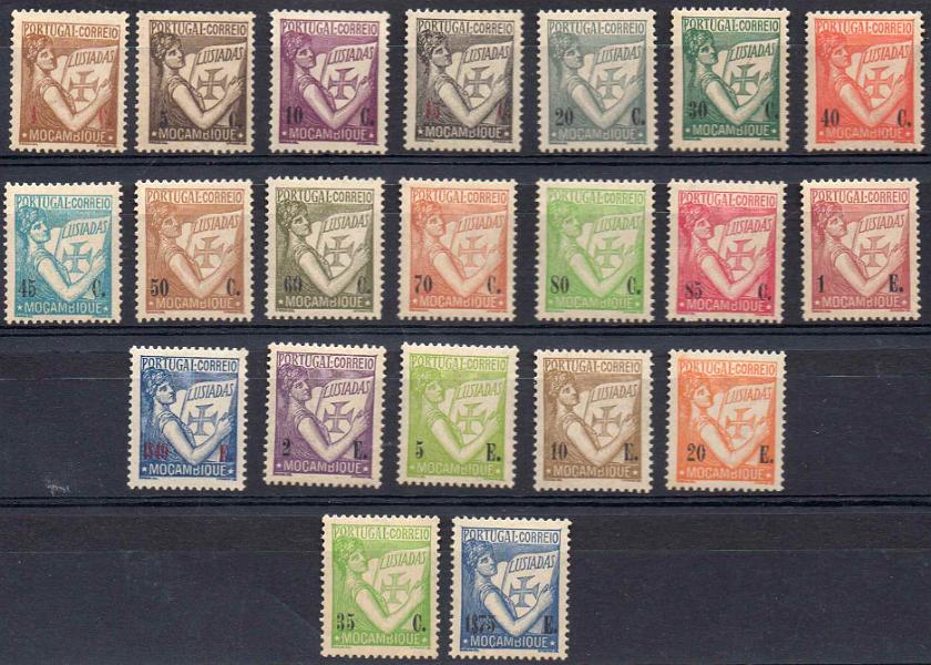1263.jpg -     Lote:    1263            Moçambique       Descrição:         1933/47 &mdash; Lusíadas. CE270/288 + CE319/320. As duas séries completas. Valor de catálogo &euro; 140,00        **       Valor Base:     &euro; 20,00     Valor Venda:     &euro; 42,00     