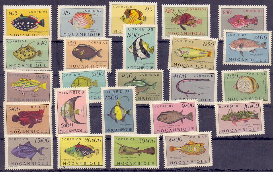 1267.jpg -     Lote:    1267            Moçambique       Descrição:         1951 &mdash; Peixes de Moçambique. CE356/79. Série completa. Valor de catálogo &euro; 340,00.        ***       Valor Base:     &euro; 55,00     Valor Venda:     Retirado     