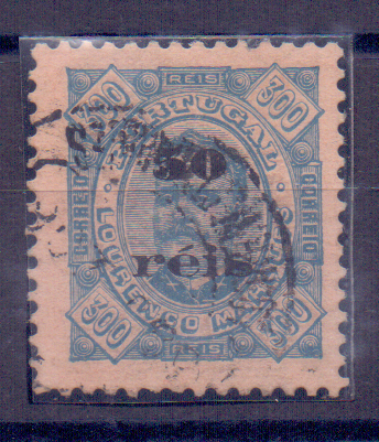 1295.jpg -     Lote:    1295            Lourenço Marques       Descrição:         1896 &mdash; D. Carlos I, com sobretaxa. CE31, 50 reis s/ 300 reis laranja s/ azul. Valor de catálogo &euro; 270,00.        O       Valor Base:     &euro; 30,00     Valor Venda:     Retirado     