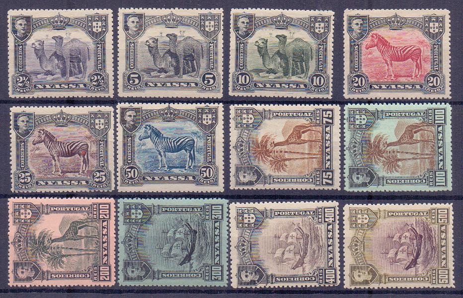 1353.jpg -     Lote:    1353            Companhia do Niassa       Descrição:         1911 &mdash; D. Manuel II. CE52/63. Série completa sem sobrecarga REPUBLICA. Valor de catálogo &euro; 250,00.        **       Valor Base:     &euro; 40,00     Valor Venda:     &euro; 100,00     